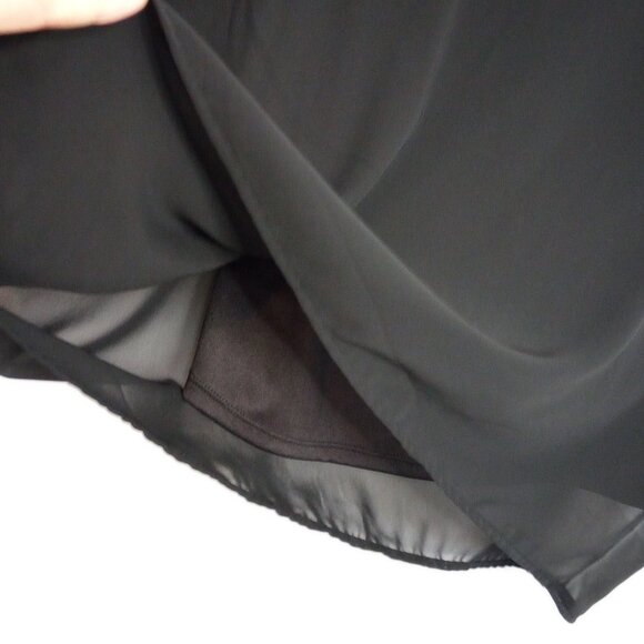Nine West Black Sheer Chiffon Whimsigoth Top - Picture 5 of 9